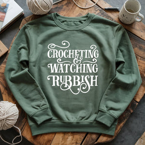 Crochet And Christmas Movie Sweatshirt