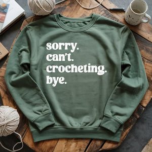 Crocheting. Bye Sweatshirt
