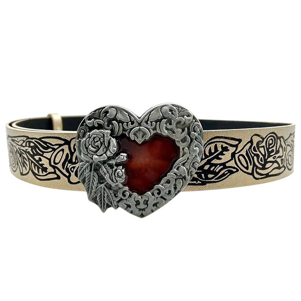 Grunge Heart Buckle Belt