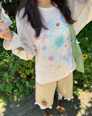 Indie Aesthetic Butterfly Long Sleeve
