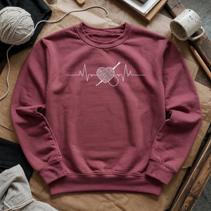 Crochet Heartbeat Sweatshirt