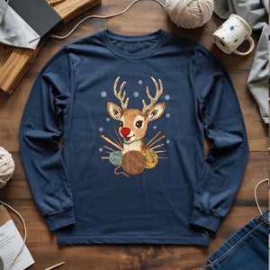 Red Nose Yarndeer Long Sleeve T-shirt