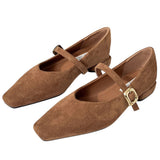 Morning Café Low Heel Babies with Strap