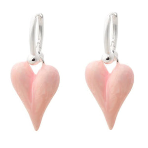 Pastel Heart Pendant Earrings