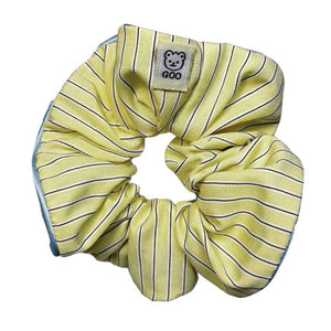 Pastel Stripe Pajama Style Scrunchies