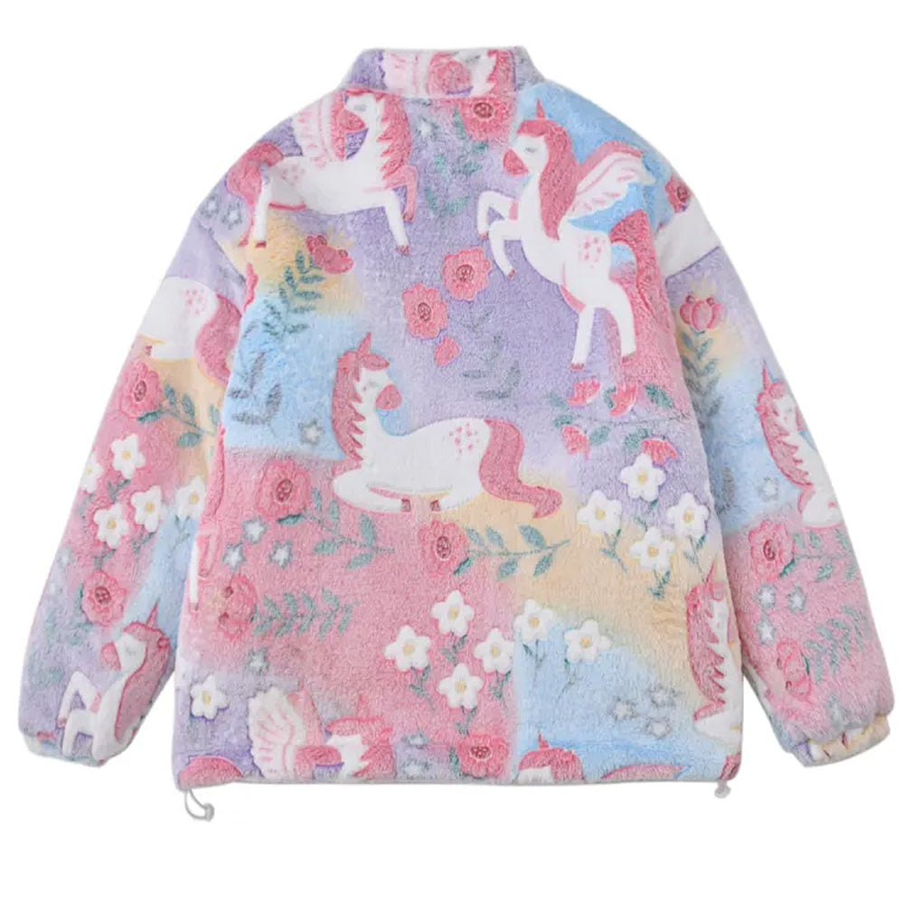 Pastel Unicorn Fleece Jacket