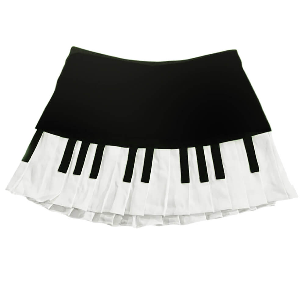 Piano Key Pleated Skirt