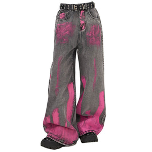 Teenage Crush Graffiti Baggy Jeans