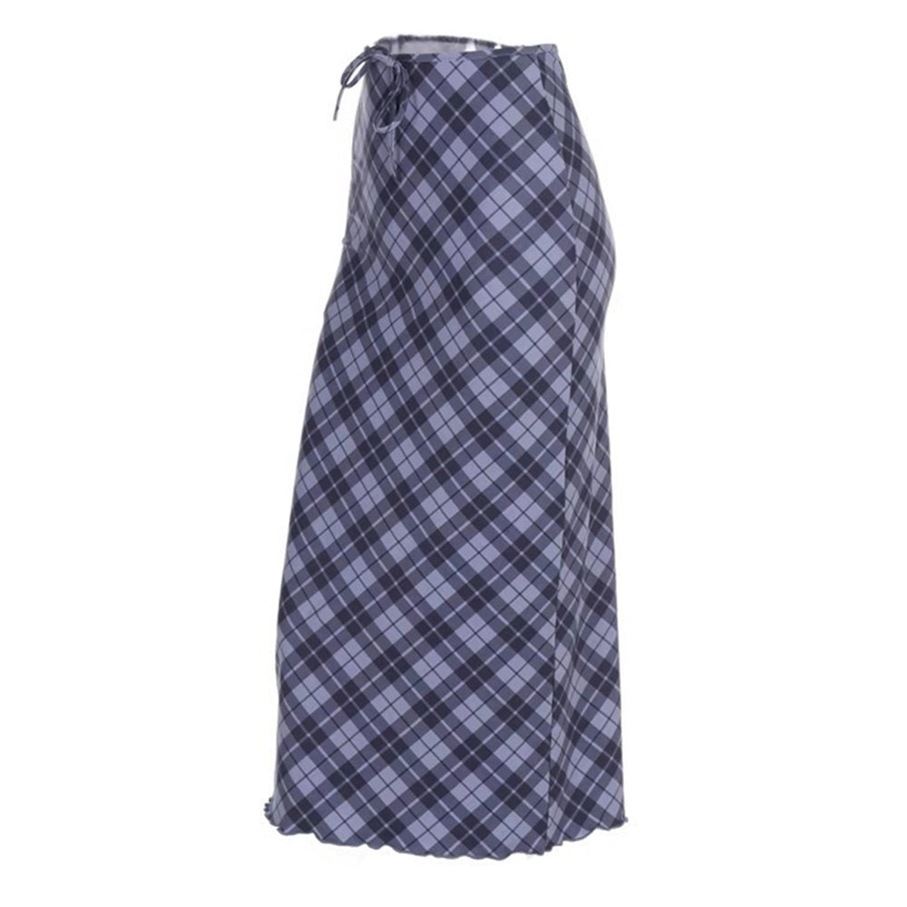 Campus Secrets Plaid Maxi Skirt