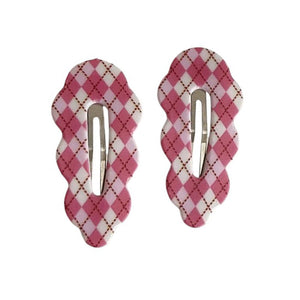 Perfectly Preppy Plaid Hair Clips