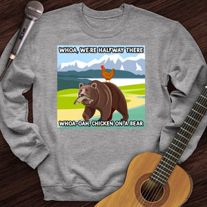 Chicken On A Bear Crewneck