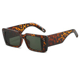 Rectangle Thick Frame Sunglasses