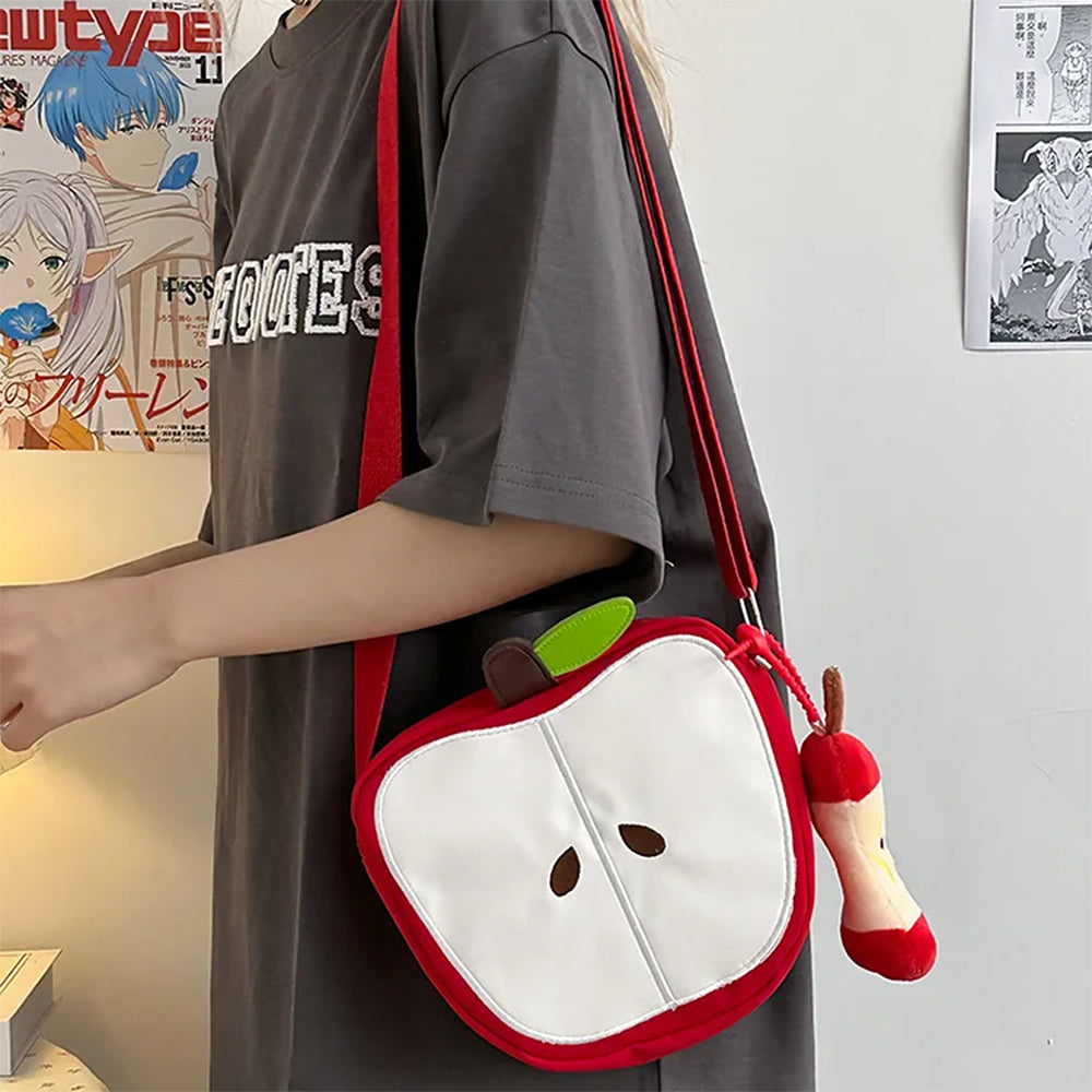 Red Apple Core Shoulder Bag