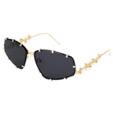 Y2K Rhinestone Rimless Sunglasses