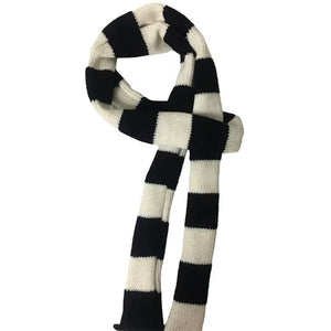 Y2K Skinny Striped Scarf
