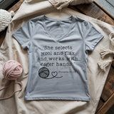 Crochet In Bible Lady V-neck