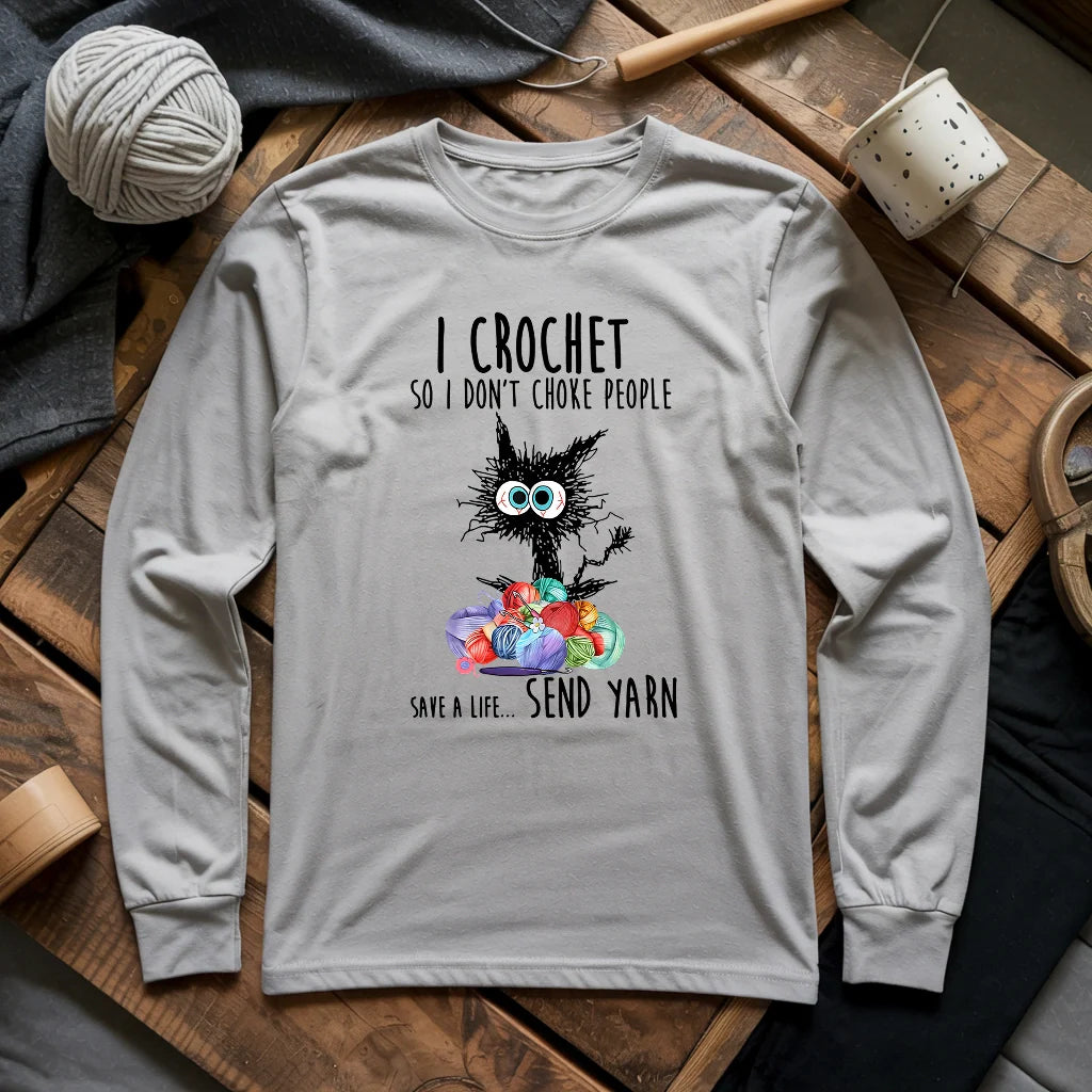 Send Yarn Long Sleeve T-shirt