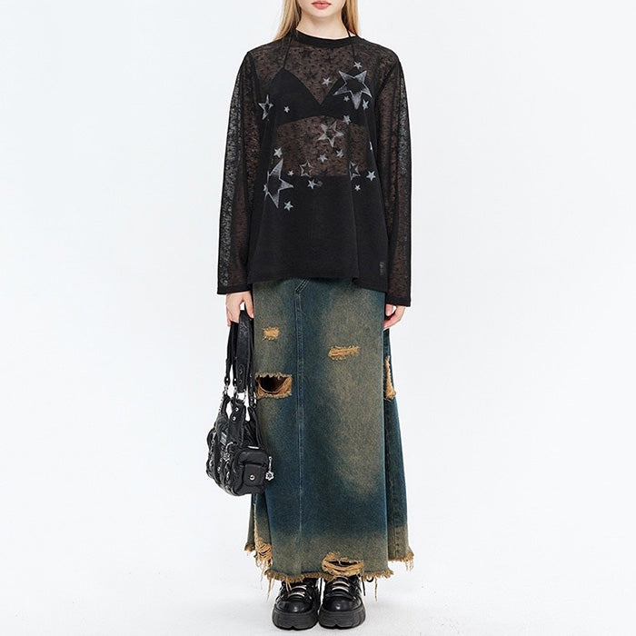 Star Girl Aesthetic Long Sleeve Top