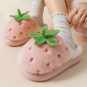Strawberry Fluffy Slippers