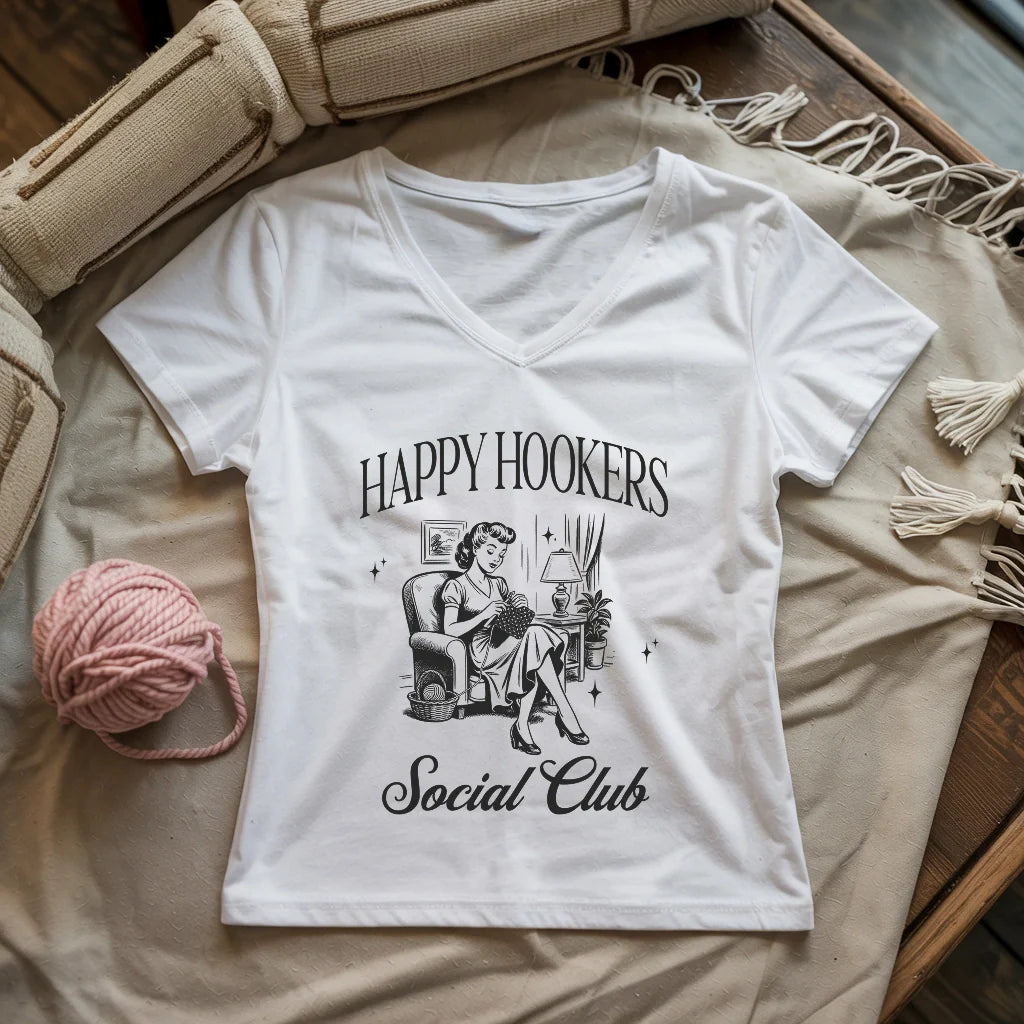 Happy Hooker Club Lady V-neck