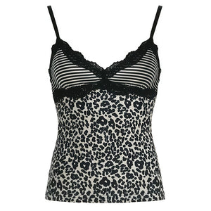 Y2K Leopard Print Tank Top