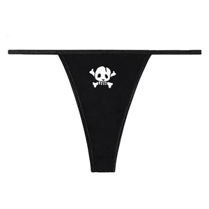 Y2K Skull Thong Panty
