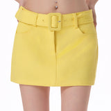 Lemon Sorbet Y2K Mini Skirt
